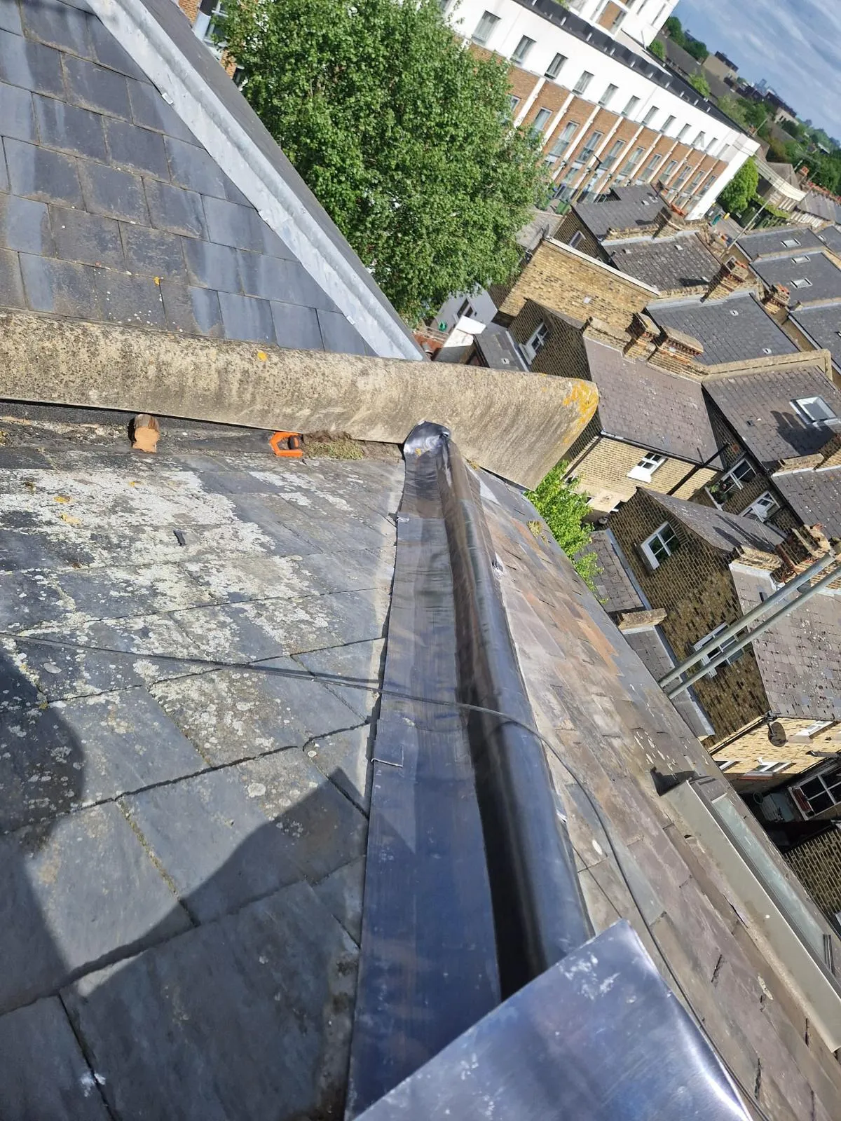 parapet-wall-and-lead-gutter-restoration-london