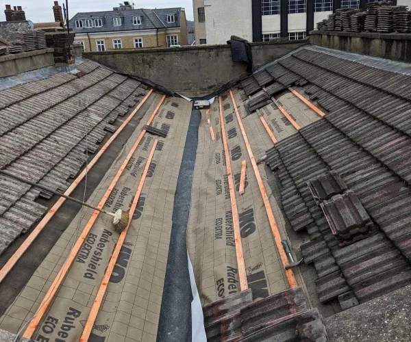 commercial-pitched-roof-replacement-stripped-tiles-essex-summit-services-london-ltd